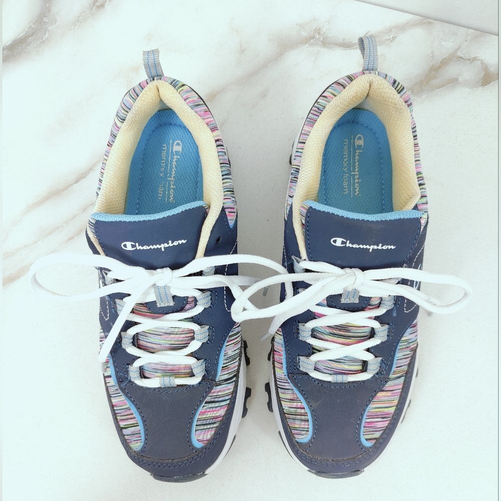 Champion Women's Margaret Stripe Jersey Running Shoes Sneakers, Sz 7 - Picture 8 of 11